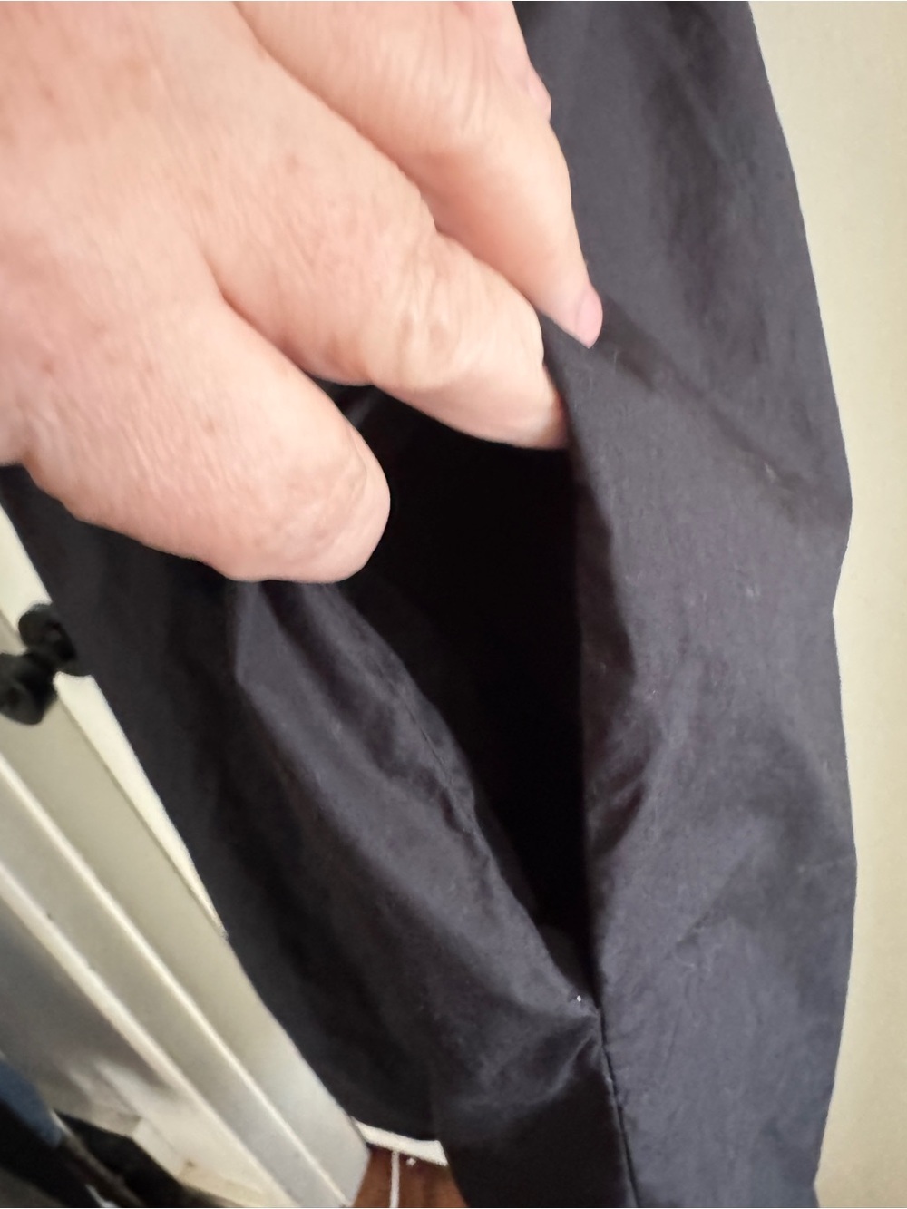 QUINCE black organic cotton maxi dress - XL - Picture 3 of 12